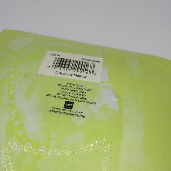 ONE 6" Paperproducts Design Anthony Morrow Sleigh bells horse Coaster Tray Plate - Picture 5 of 6